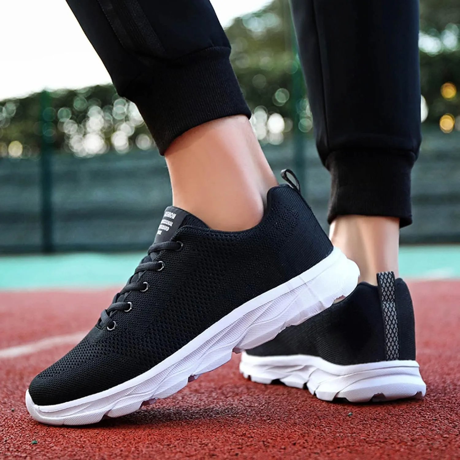 Sneakers for Women Casual Mesh Breathable Lace Up Walking Non Slip Work Shoes Women Sport Men Casual Dress Shoes Women's Fashion Sneakers White Tennis Shoe Trainers Shoe