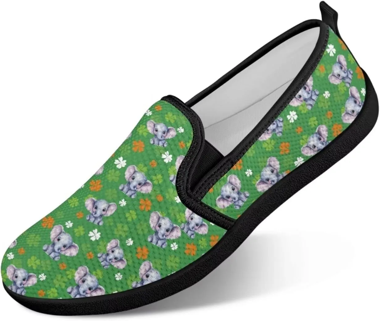 St. Patrick's Day Holiday Dress Walking Shoes Women Trendy Casual Sneakers Comfy Slip On Breathable Gym Workout Fitness Size 5.5-10.5
