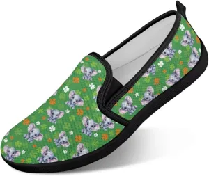 St. Patrick's Day Holiday Dress Walking Shoes Women Trendy Casual Sneakers Comfy Slip On Breathable Gym Workout Fitness Size 5.5-10.5