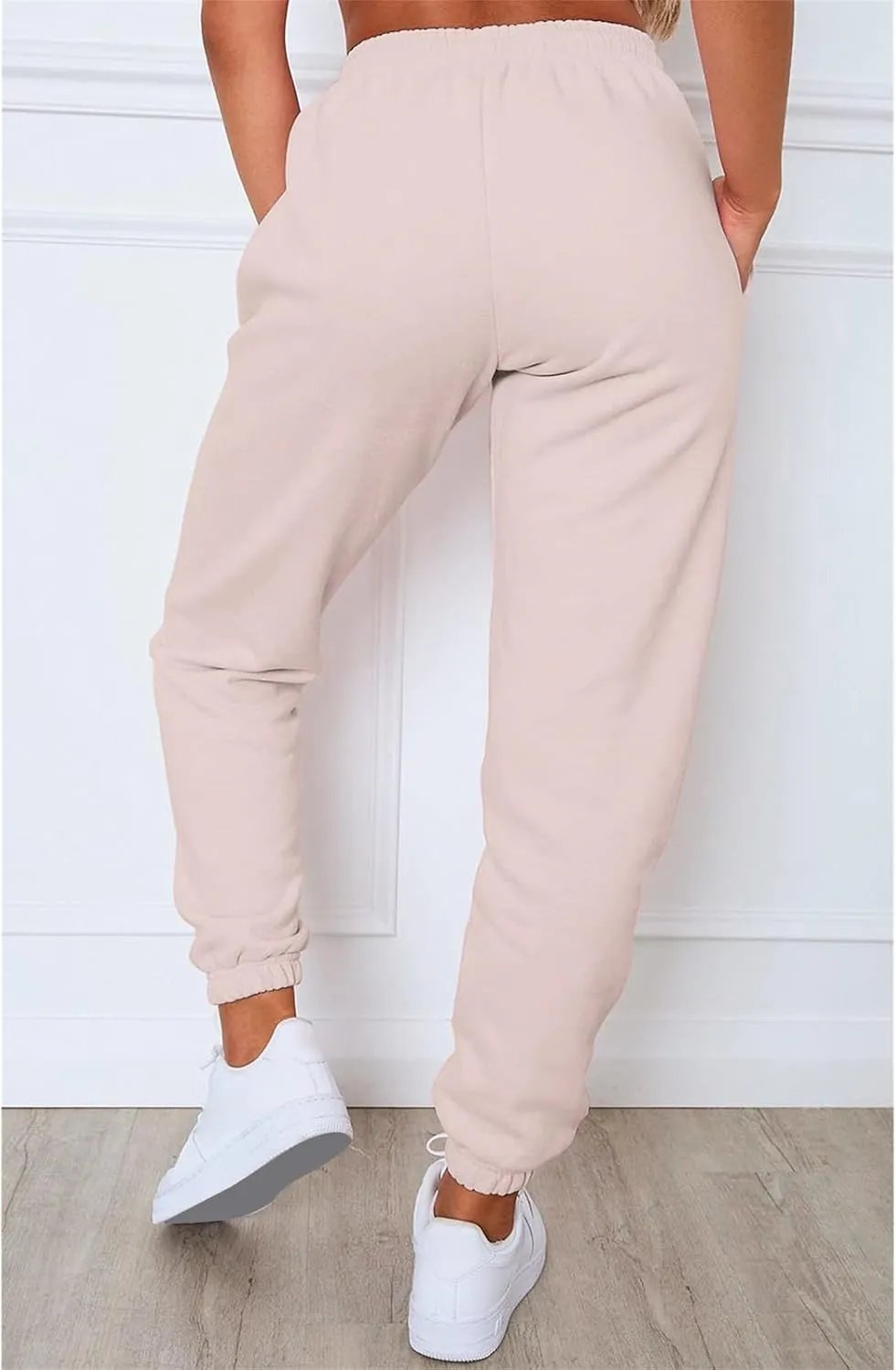 Sweatpants Women Casual High Waisted Athletic Pants Sport Workout Active Baggy Lounge Trousers Loose Tapered Trousers