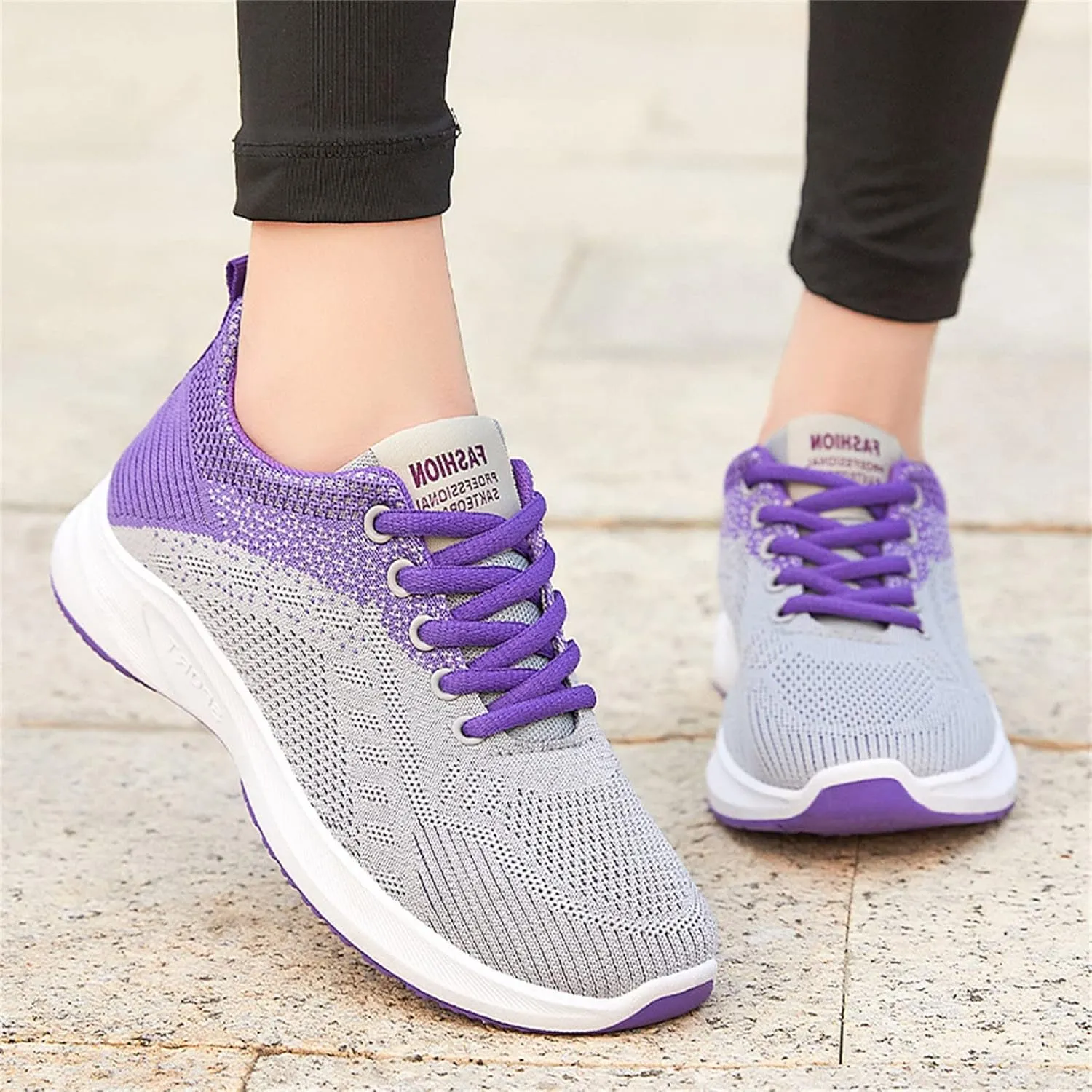 Tennis Shoes Womens Lightweight Comfortable Lace up Womens Running Shoes Wide Width Casual Shoes White Sneakers Brown Tennis Shoe Cross Trainer Shoe