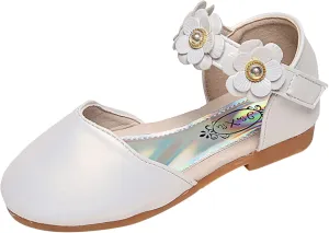 Toddler Flower Girls Dress Shoes Wedding Party School Glitter Mary Jane Princess Dance Pumps Sandals for Kids