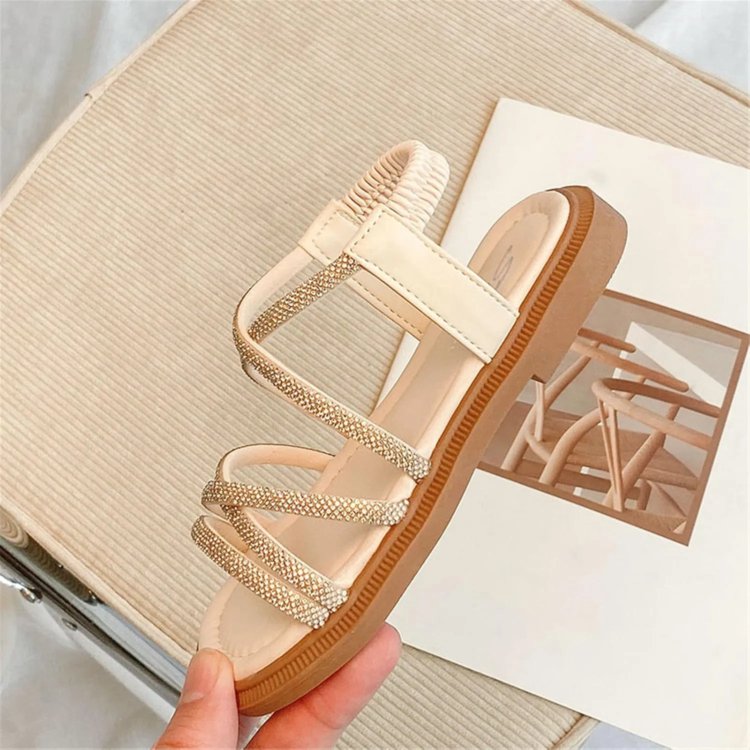 Toddler Girl Sandals, Flower Girl Dress Shoes, Kids Summer Open Toe Flats Dress Shoes, Casual Fashion Footwear