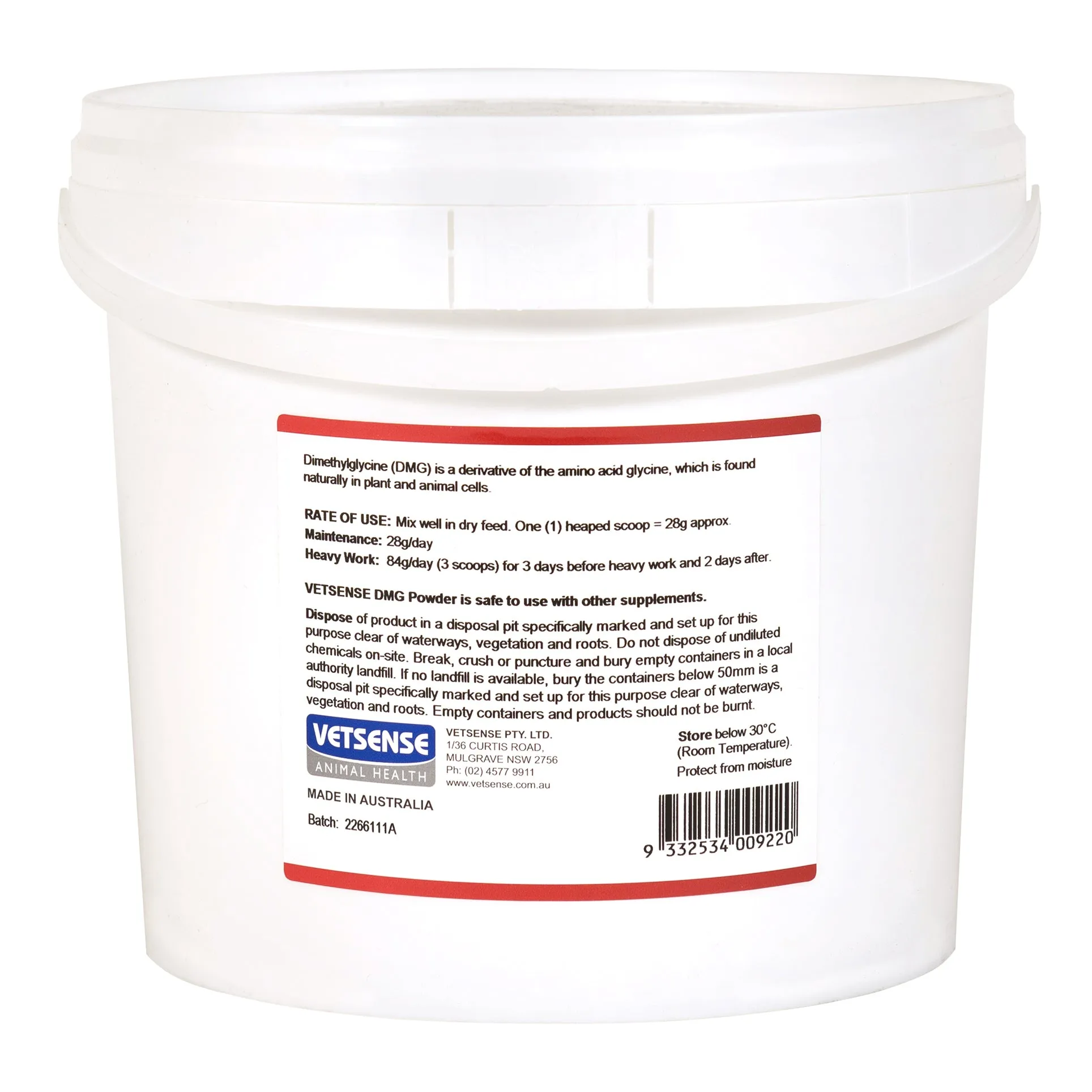 Vetsense D.M.G. Powder