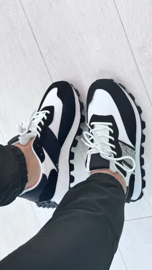 Wade Diamante Detail Platform Trainers