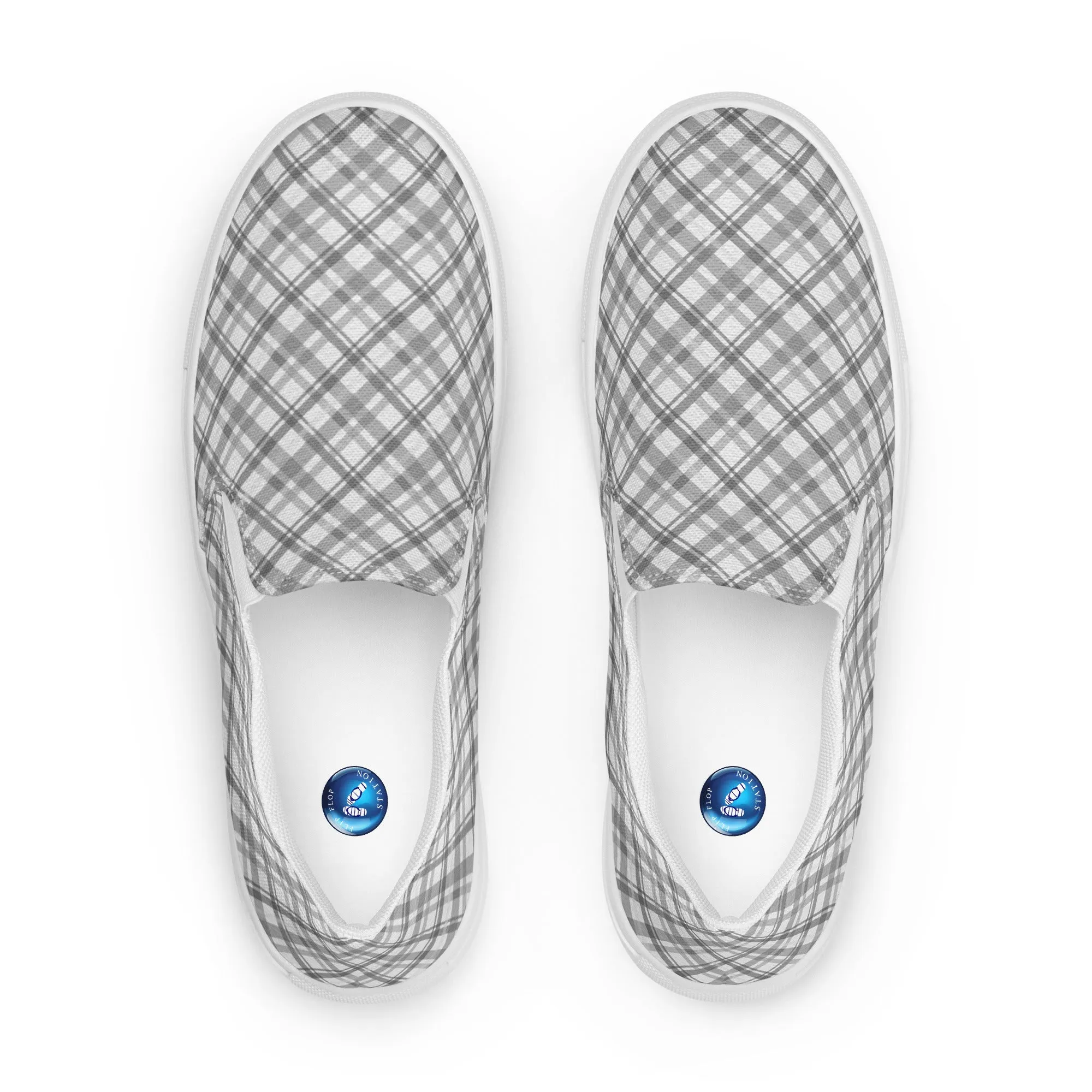 Why not Grey? men's slip-on canvas shoes
