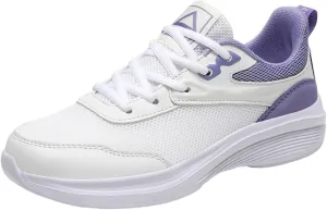 Wide Width Sneakers for Women Extra Wide Athletic Shoes with Arch Support for Workout Gym Cross Training Lace Up Cushion Sneaker