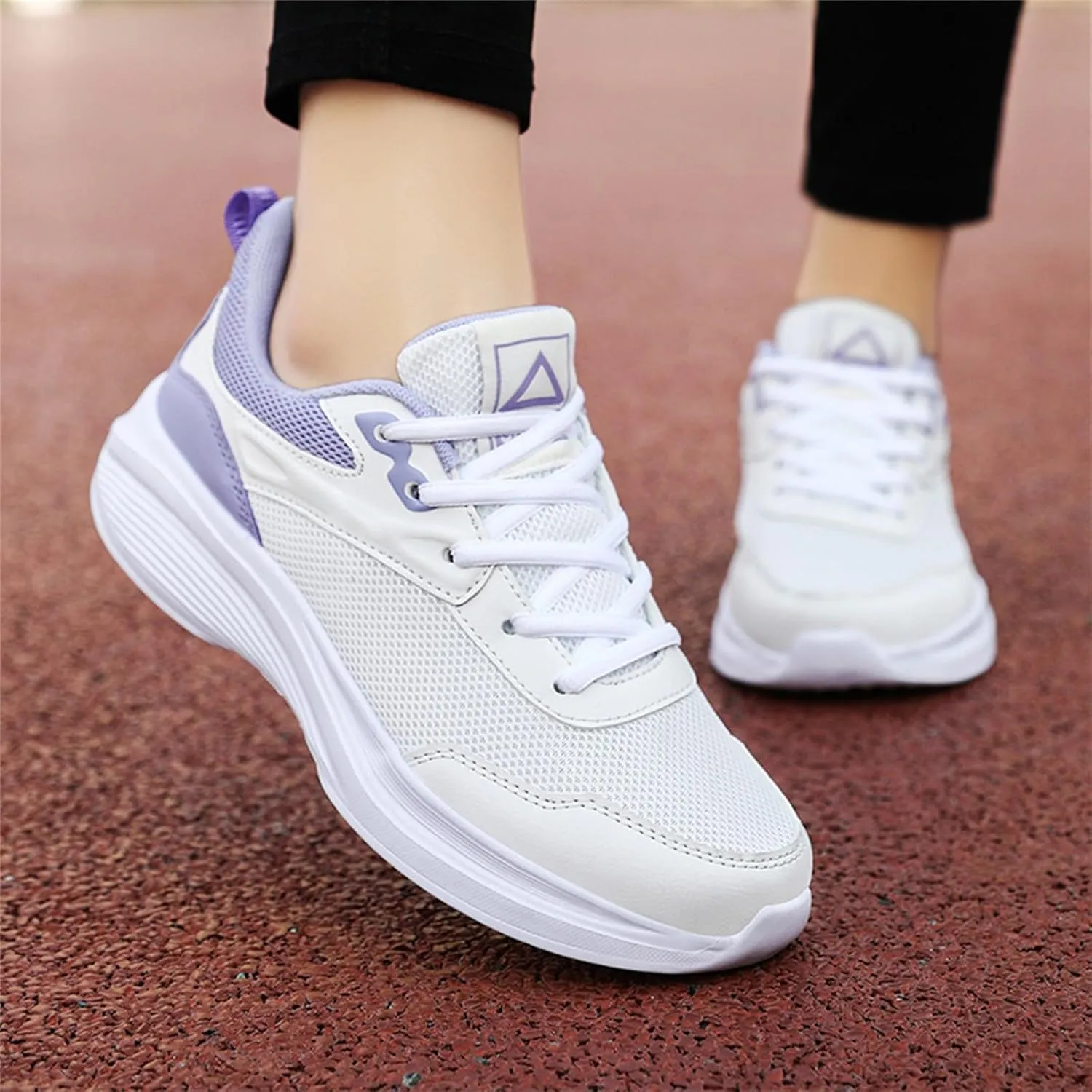 Wide Width Sneakers for Women Extra Wide Athletic Shoes with Arch Support for Workout Gym Cross Training Lace Up Cushion Sneaker