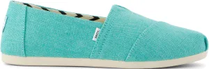 Women's Alpargata Classic - Aqua Canvas