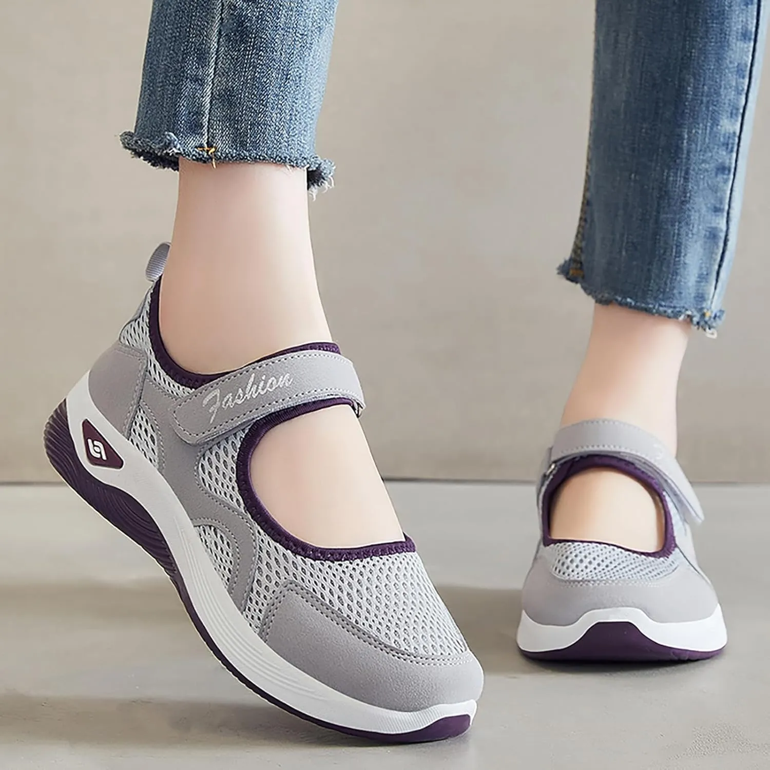 Womens Running Shoes Tennis Walking Workout Hike Shoes Comfortable Breathable Sports Gym Sneakers Summer Wide Toe Box Shoe Slip On Fashion Athletic Gym Travel Sneakers