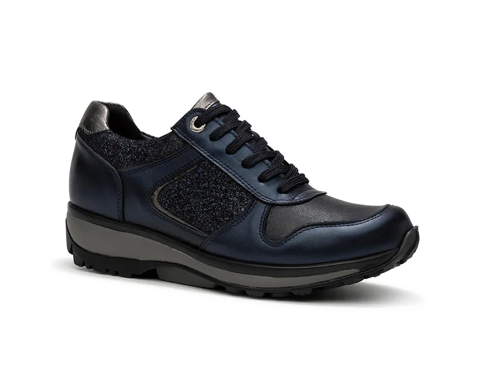 Womens Zip Jersey Blue Metal Trainers