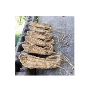 Woven Shoes Handmade Bamboo and Linen Straw Sandals Summer Breathable Casual Retro Nostalgic Trend(7.5)