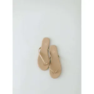 Yosi Samra Rivington Flip Flop in Nude Patent