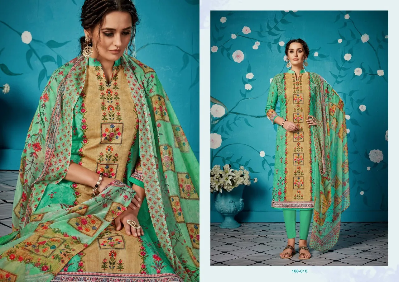 Zulfat Designer Suits Rihana Cotton Digital Print Casual Wear Suits