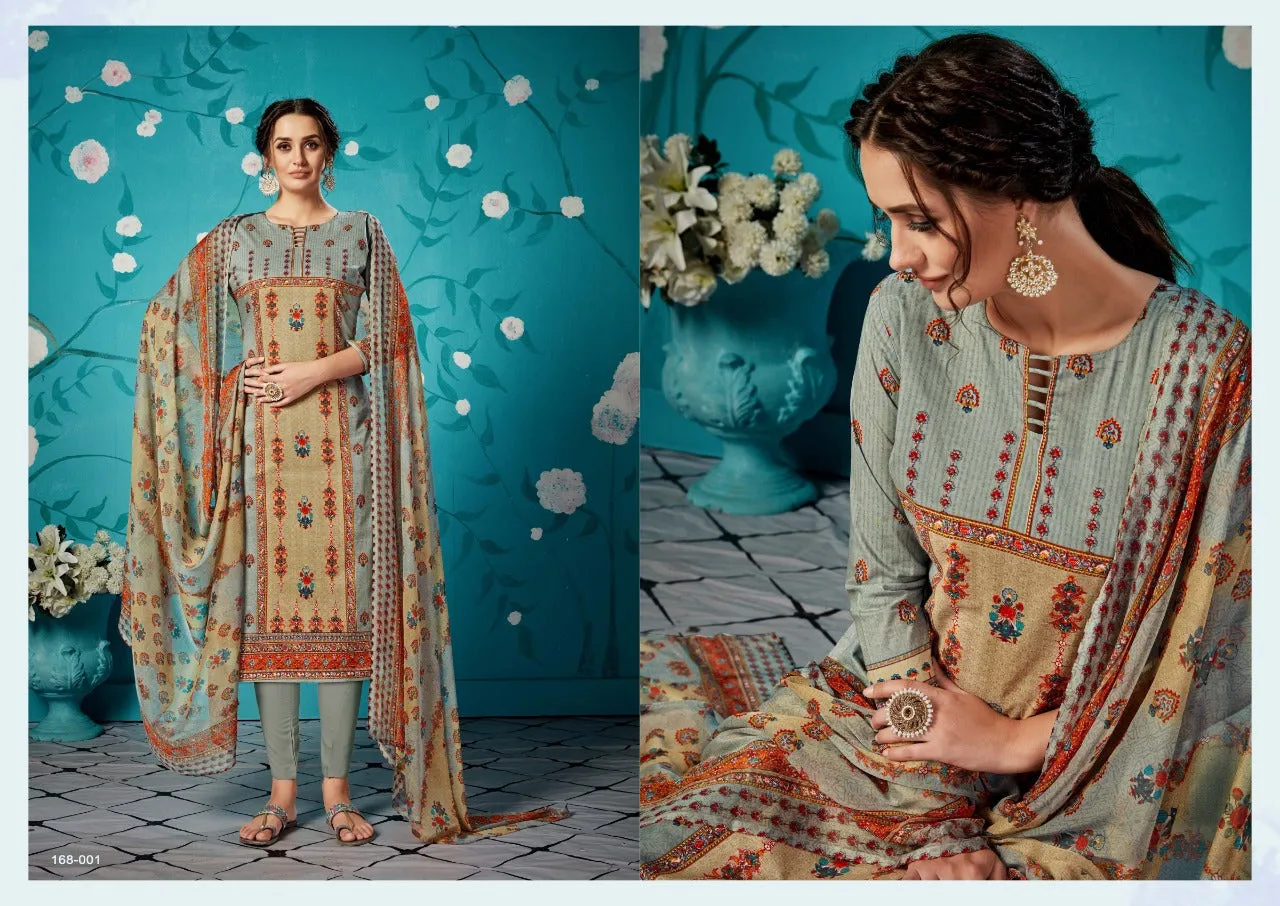 Zulfat Designer Suits Rihana Cotton Digital Print Casual Wear Suits