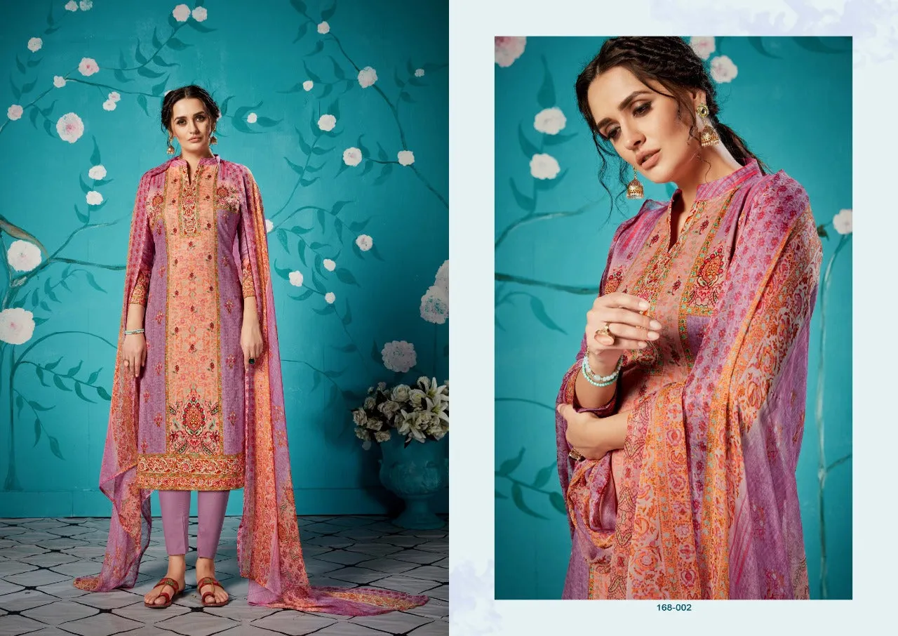 Zulfat Designer Suits Rihana Cotton Digital Print Casual Wear Suits