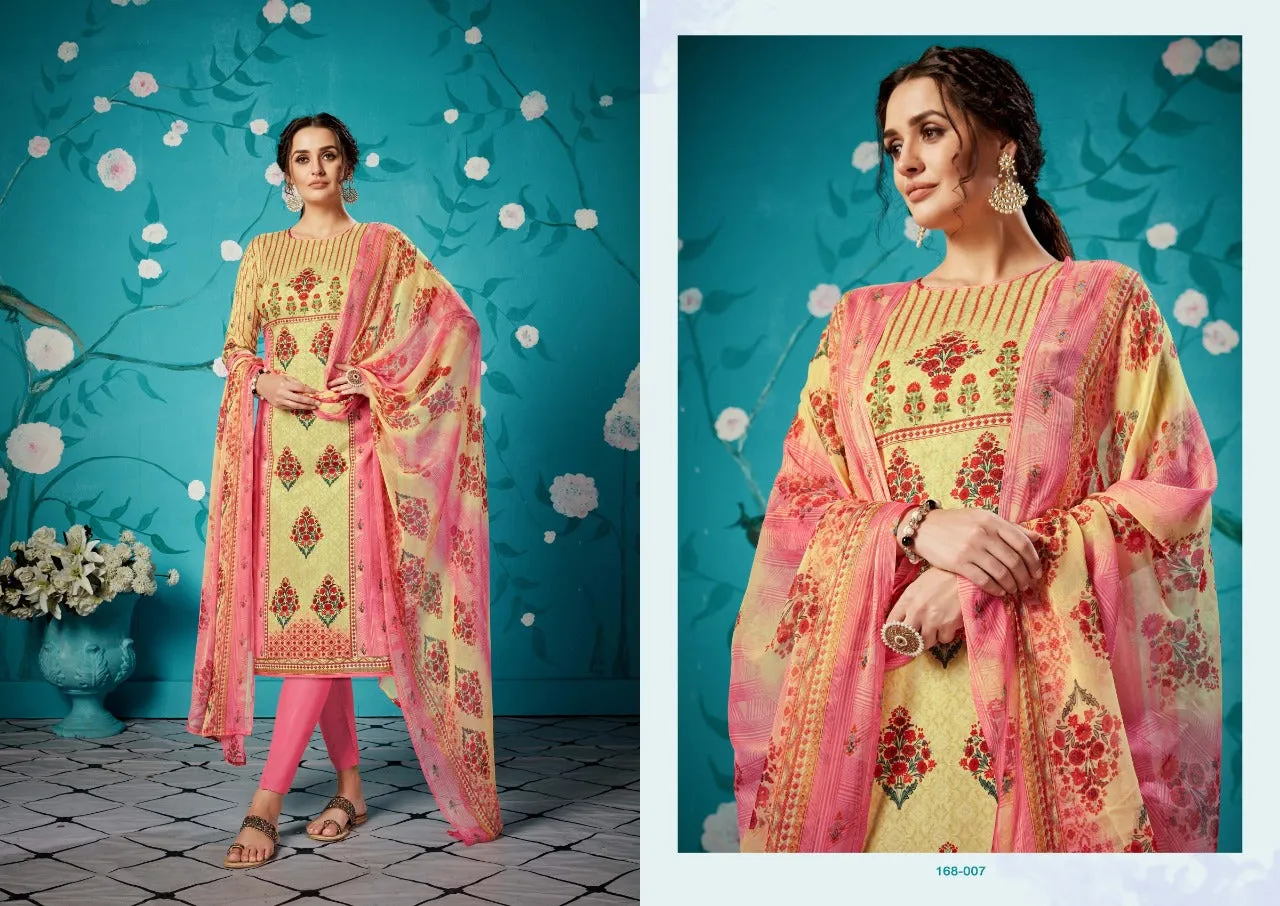 Zulfat Designer Suits Rihana Cotton Digital Print Casual Wear Suits